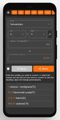 Unit Converter android App screenshot 2